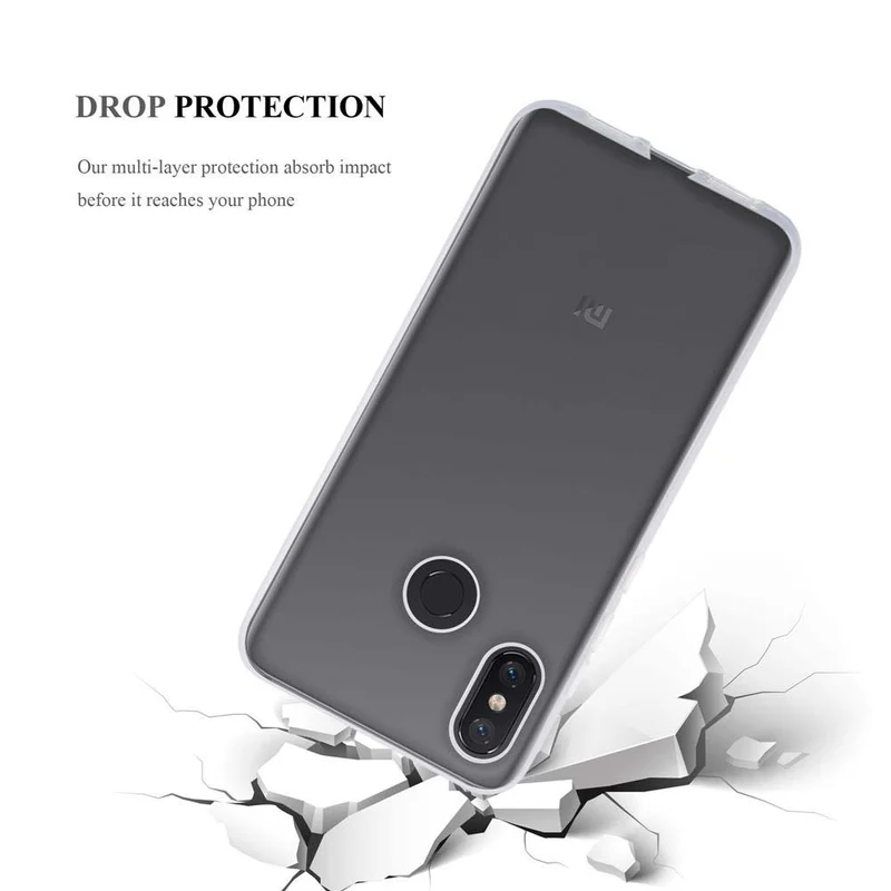 Cadorabo Hülle kompatibel mit Xiaomi Mi 8 Schutzhülle aus flexiblem TPU Silikon
