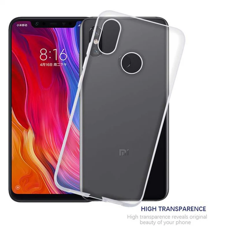 Cadorabo Hülle kompatibel mit Xiaomi Mi 8 Schutzhülle aus flexiblem TPU Silikon