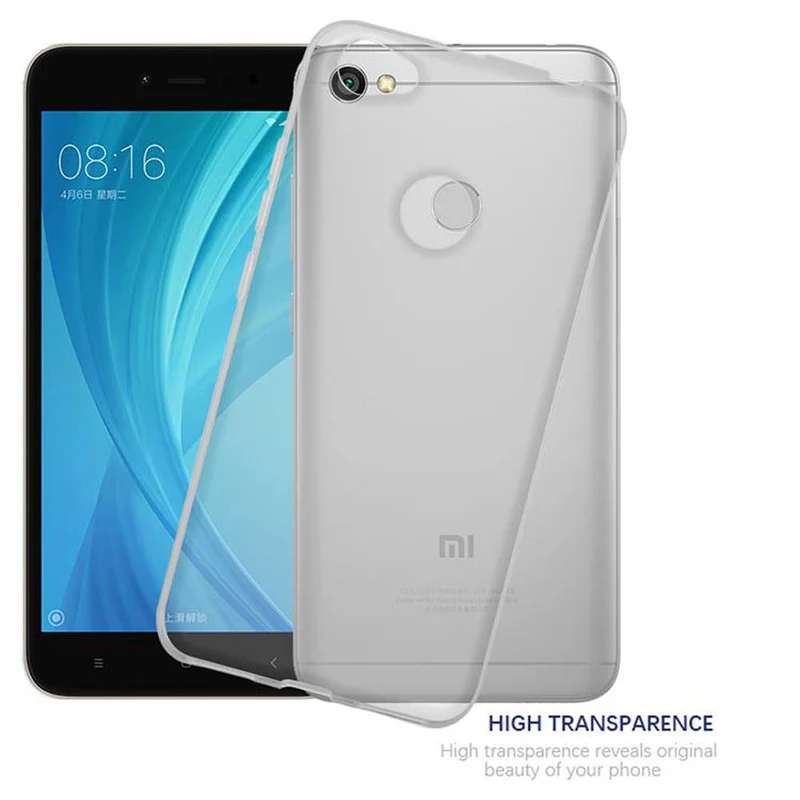 Cadorabo Hülle kompatibel mit Xiaomi RedMi NOTE 5A PRIME Schutzhülle aus flexiblem TPU Silikon