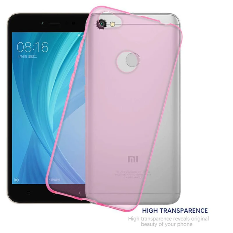 Cadorabo Hülle kompatibel mit Xiaomi RedMi NOTE 5A PRIME Schutzhülle aus flexiblem TPU Silikon