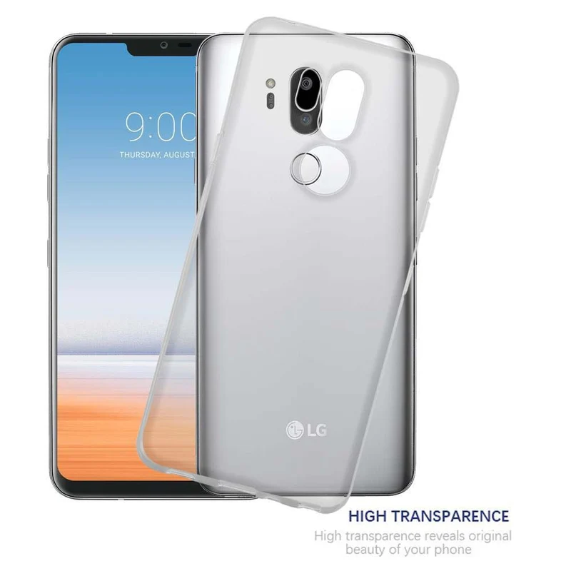 Cadorabo Hülle kompatibel mit LG G7 ThinQ / FIT / ONE Schutzhülle aus flexiblem TPU Silikon
