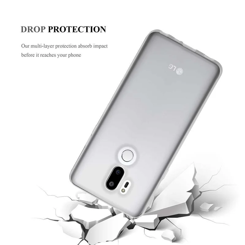 Cadorabo Hülle kompatibel mit LG G7 ThinQ / FIT / ONE Schutzhülle aus flexiblem TPU Silikon