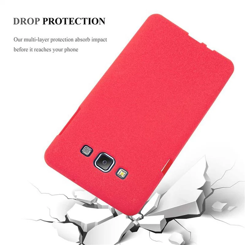 Cadorabo Hülle kompatibel mit Samsung Galaxy A7 2015 Schutzhülle aus flexiblem TPU Silikon