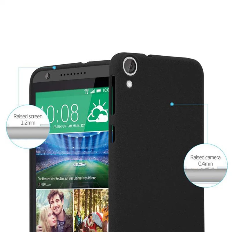 Cadorabo Hülle kompatibel mit HTC Desire 820 Schutzhülle aus flexiblem TPU Silikon