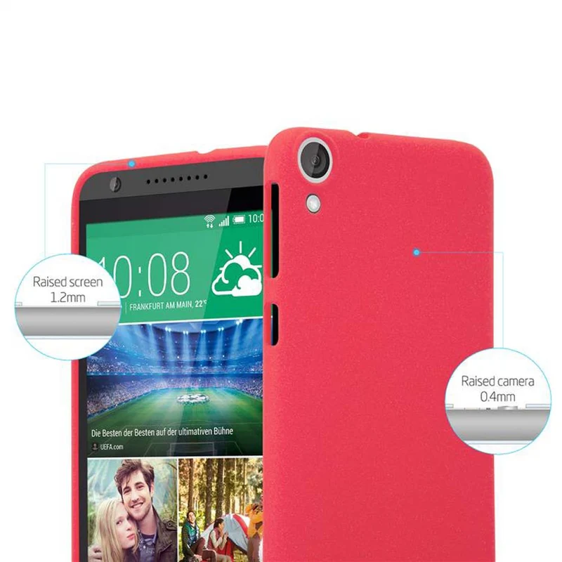 Cadorabo Hülle kompatibel mit HTC Desire 820 Schutzhülle aus flexiblem TPU Silikon