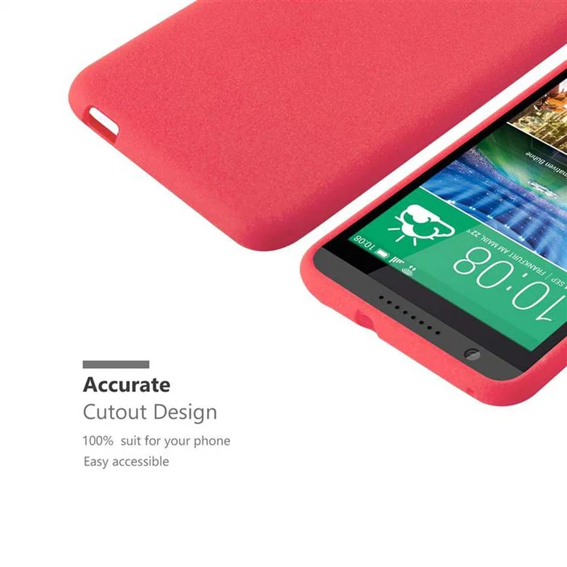 Cadorabo Hülle kompatibel mit HTC Desire 820 Schutzhülle aus flexiblem TPU Silikon