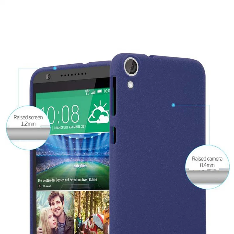 Cadorabo Hülle kompatibel mit HTC Desire 820 Schutzhülle aus flexiblem TPU Silikon