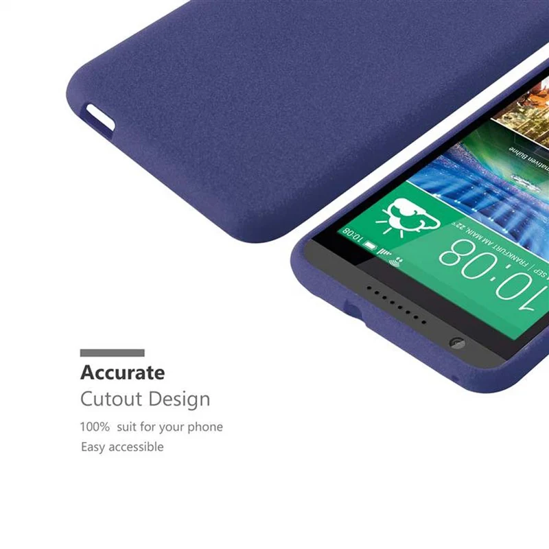 Cadorabo Hülle kompatibel mit HTC Desire 820 Schutzhülle aus flexiblem TPU Silikon