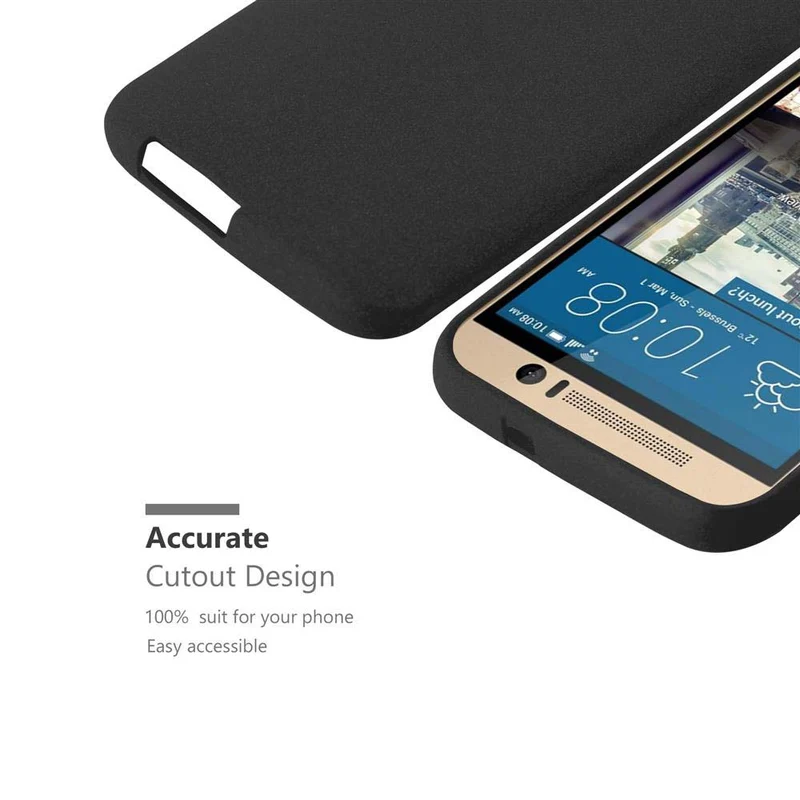 Cadorabo Hülle kompatibel mit HTC ONE M9 Schutzhülle aus flexiblem TPU Silikon