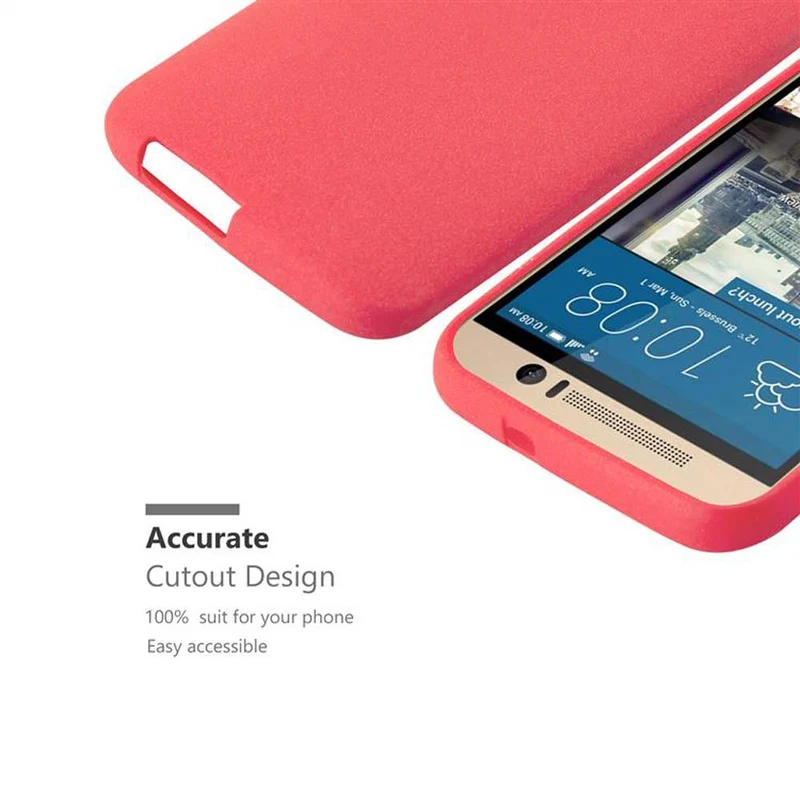 Cadorabo Hülle kompatibel mit HTC ONE M9 Schutzhülle aus flexiblem TPU Silikon