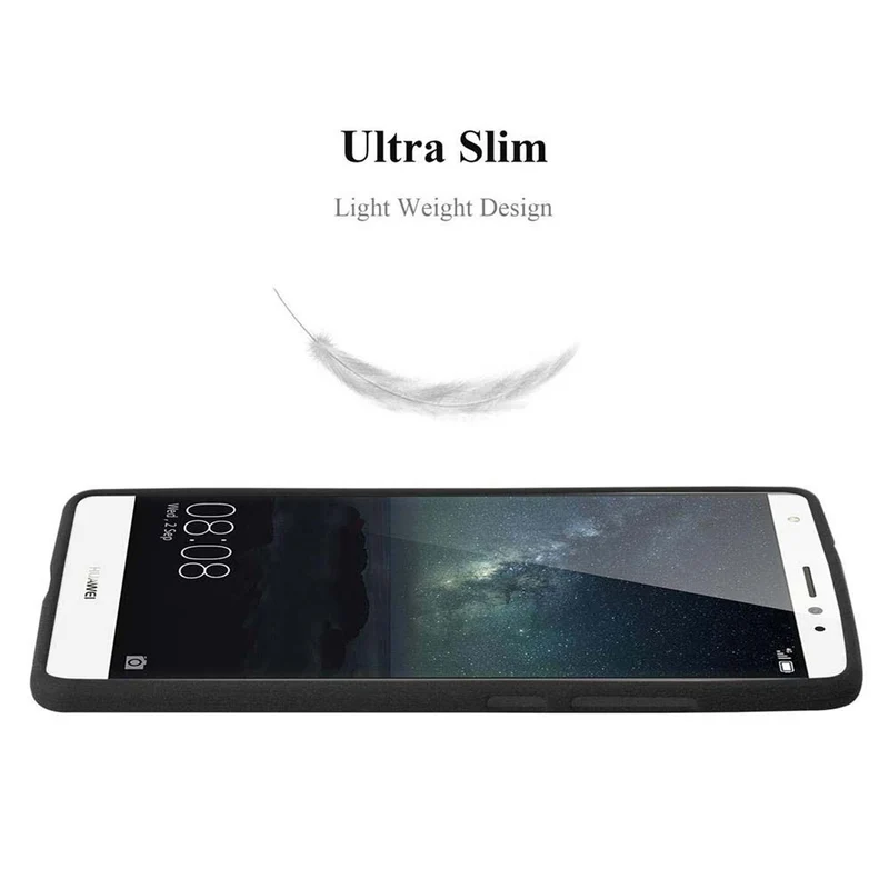 Cadorabo Hülle kompatibel mit Huawei MATE S Schutzhülle aus flexiblem TPU Silikon