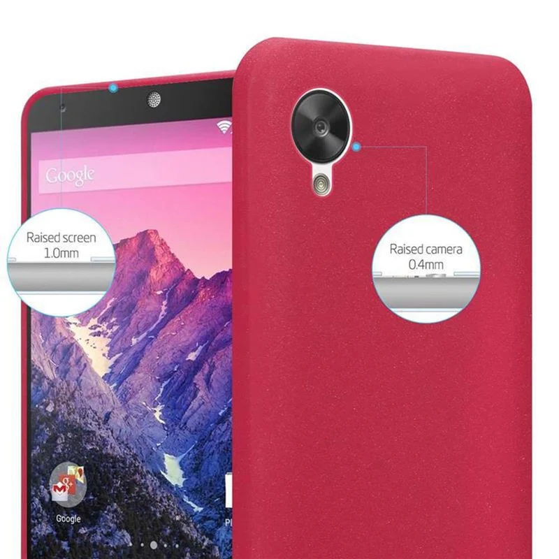Cadorabo Hülle kompatibel mit LG Google NEXUS 5 Schutzhülle aus flexiblem TPU Silikon