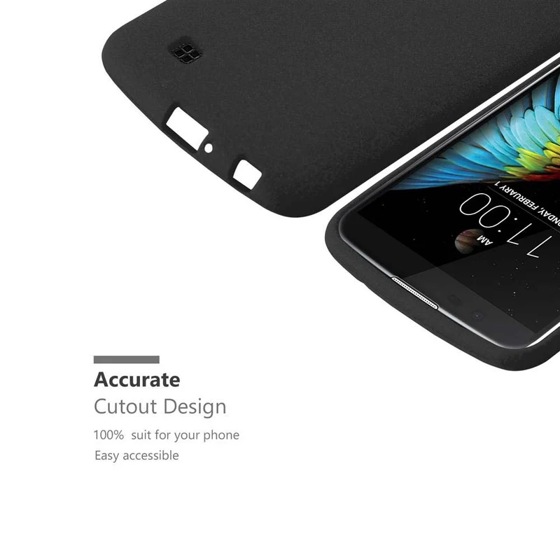Cadorabo Hülle kompatibel mit LG K10 2016 Schutzhülle aus flexiblem TPU Silikon