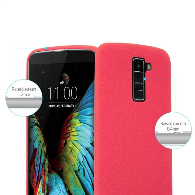 Cadorabo Hülle kompatibel mit LG K10 2016 Schutzhülle aus flexiblem TPU Silikon