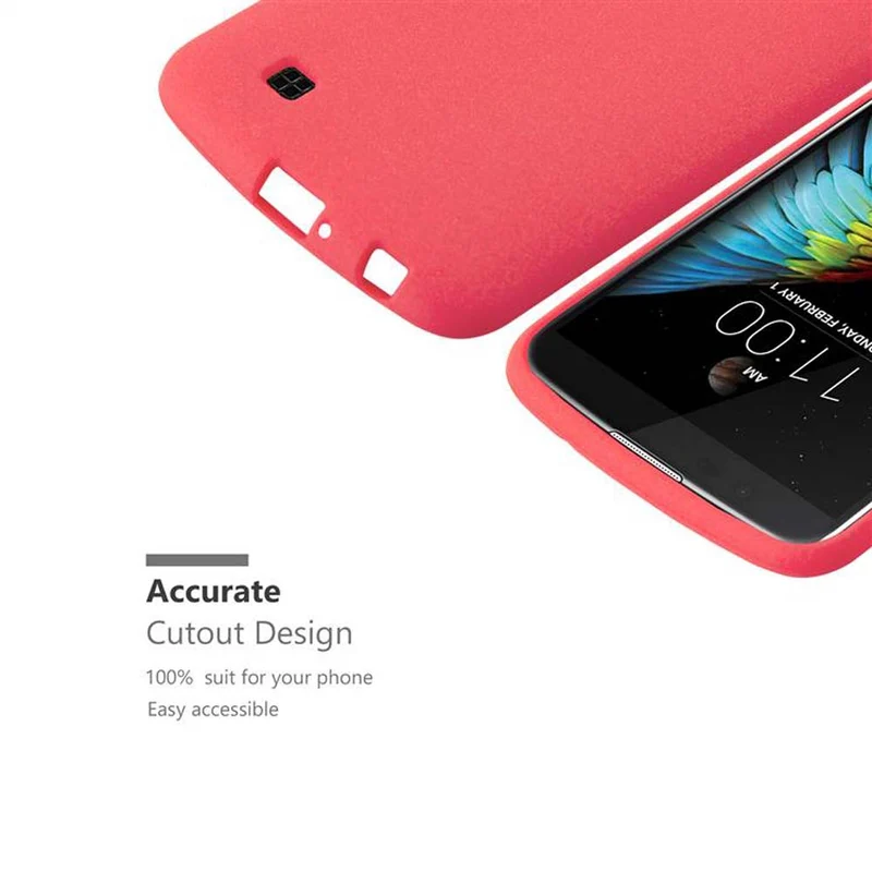 Cadorabo Hülle kompatibel mit LG K10 2016 Schutzhülle aus flexiblem TPU Silikon