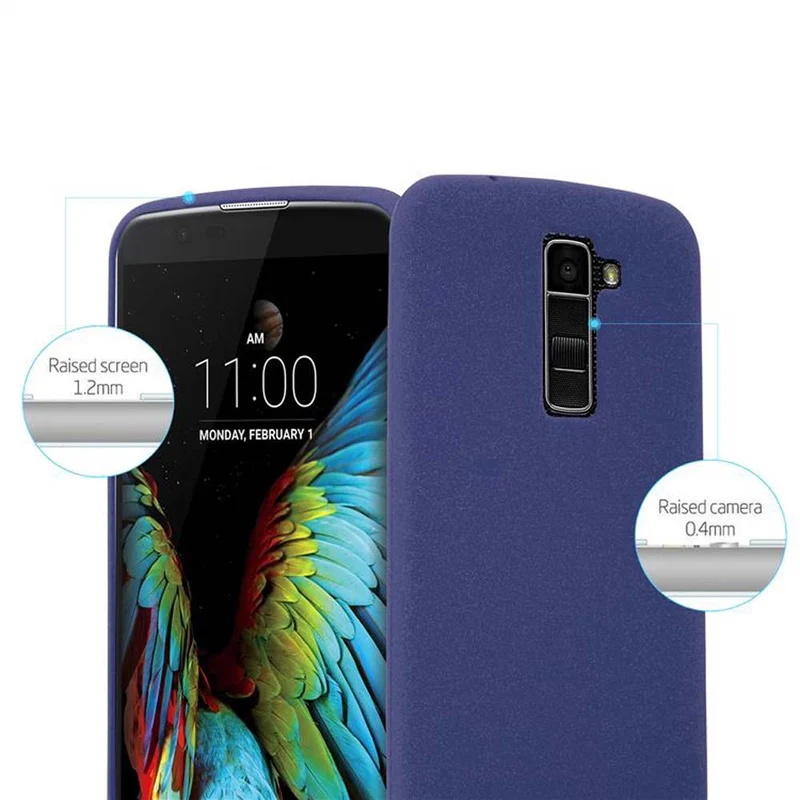Cadorabo Hülle kompatibel mit LG K10 2016 Schutzhülle aus flexiblem TPU Silikon