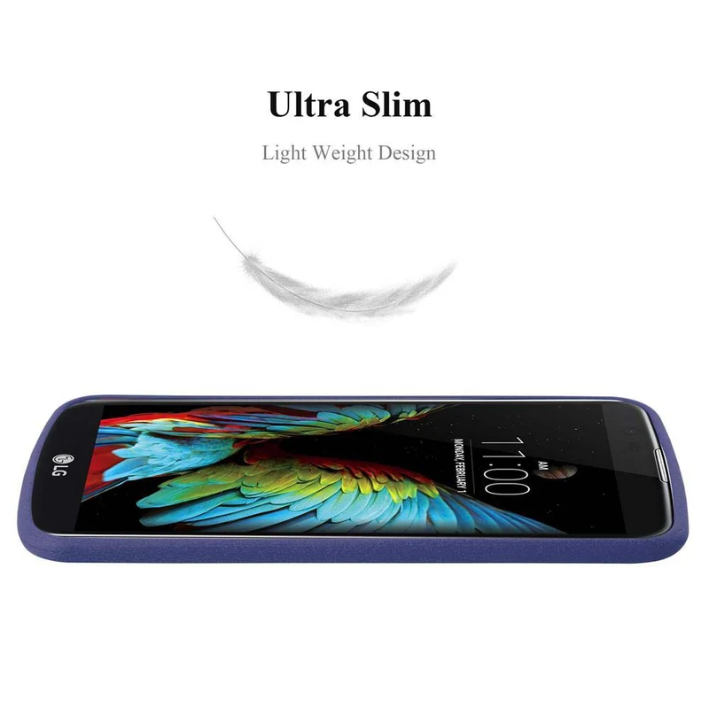 Cadorabo Hülle kompatibel mit LG K10 2016 Schutzhülle aus flexiblem TPU Silikon