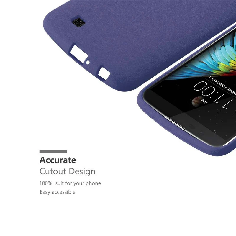 Cadorabo Hülle kompatibel mit LG K10 2016 Schutzhülle aus flexiblem TPU Silikon