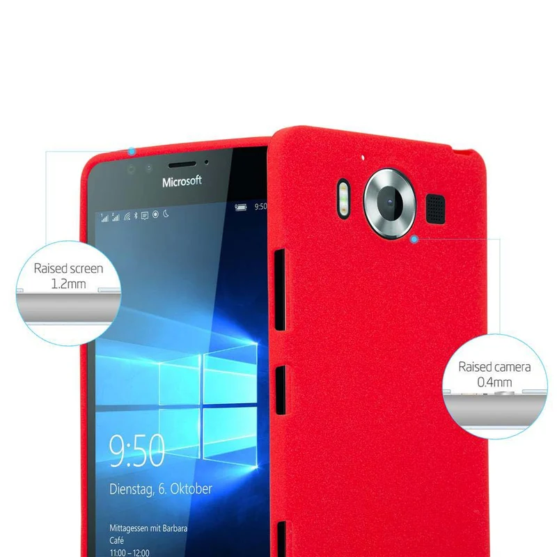 Cadorabo Hülle kompatibel mit Nokia Lumia 950 Schutzhülle aus flexiblem TPU Silikon