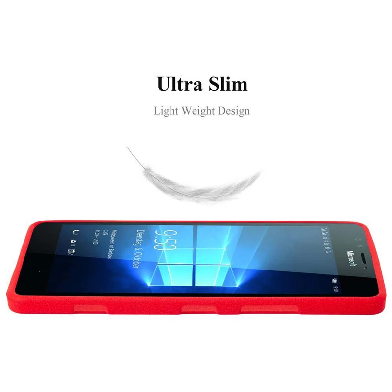 Cadorabo Hülle kompatibel mit Nokia Lumia 950 Schutzhülle aus flexiblem TPU Silikon