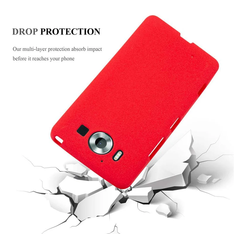 Cadorabo Hülle kompatibel mit Nokia Lumia 950 Schutzhülle aus flexiblem TPU Silikon