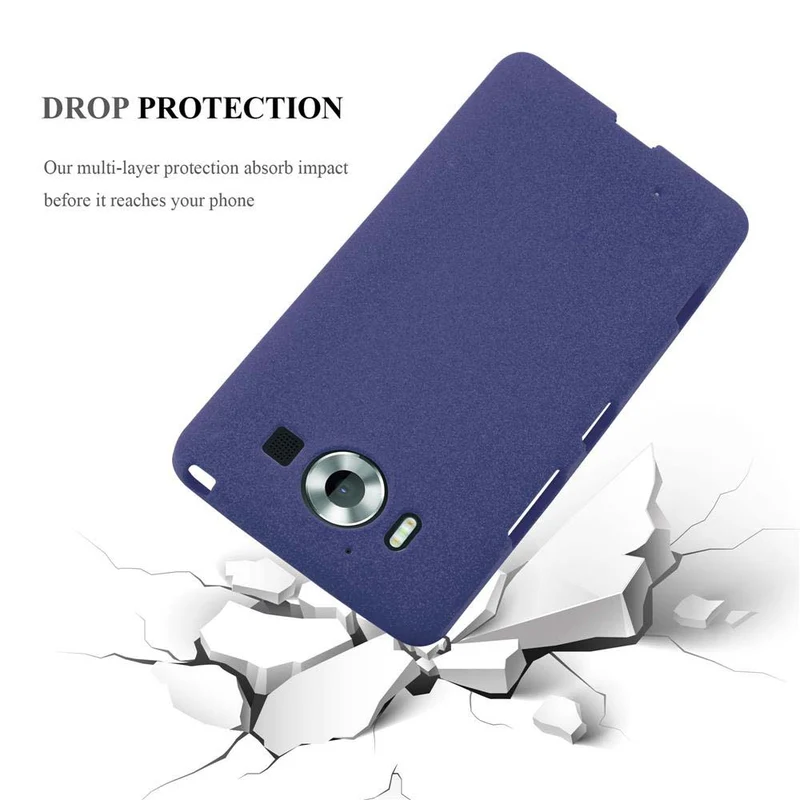 Cadorabo Hülle kompatibel mit Nokia Lumia 950 Schutzhülle aus flexiblem TPU Silikon