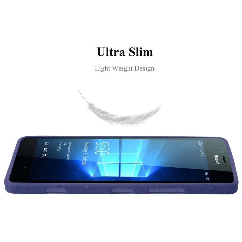 Cadorabo Hülle kompatibel mit Nokia Lumia 950 Schutzhülle aus flexiblem TPU Silikon