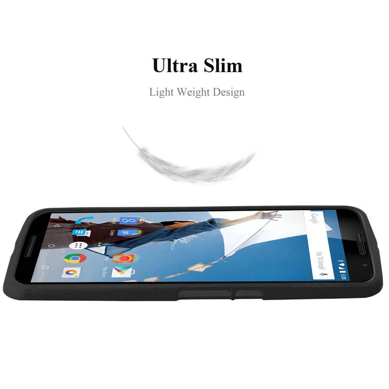 Cadorabo Hülle kompatibel mit Motorola Google NEXUS 6 Schutzhülle aus flexiblem TPU Silikon