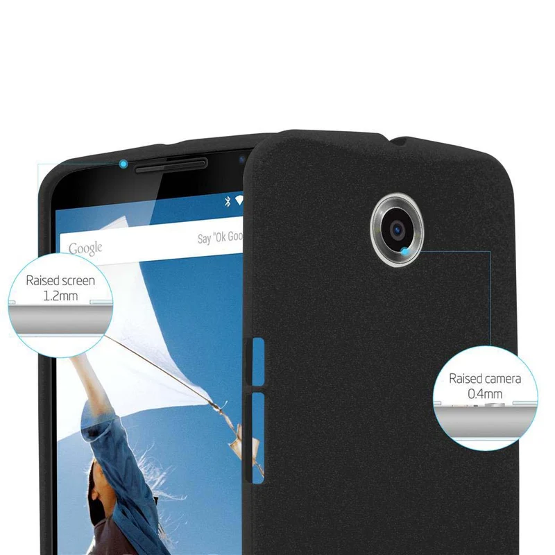 Cadorabo Hülle kompatibel mit Motorola Google NEXUS 6 Schutzhülle aus flexiblem TPU Silikon