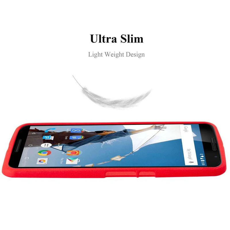 Cadorabo Hülle kompatibel mit Motorola Google NEXUS 6 Schutzhülle aus flexiblem TPU Silikon