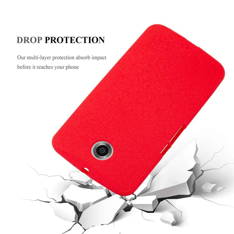 Cadorabo Hülle kompatibel mit Motorola Google NEXUS 6 Schutzhülle aus flexiblem TPU Silikon