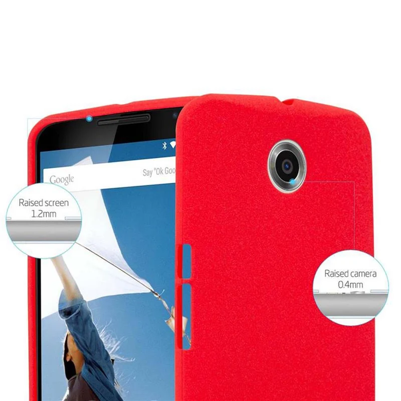 Cadorabo Hülle kompatibel mit Motorola Google NEXUS 6 Schutzhülle aus flexiblem TPU Silikon