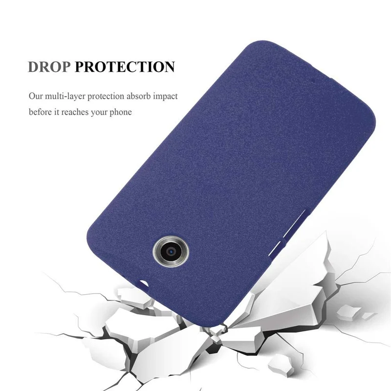 Cadorabo Hülle kompatibel mit Motorola Google NEXUS 6 Schutzhülle aus flexiblem TPU Silikon