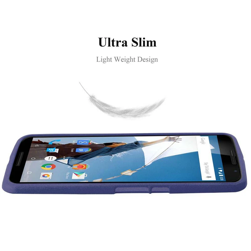 Cadorabo Hülle kompatibel mit Motorola Google NEXUS 6 Schutzhülle aus flexiblem TPU Silikon