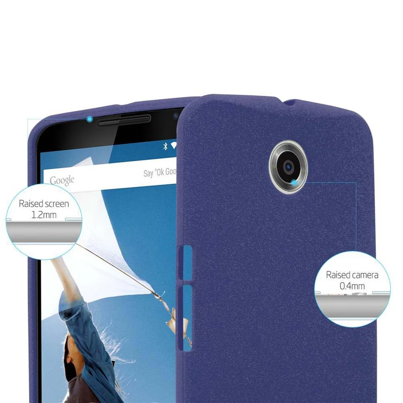 Cadorabo Hülle kompatibel mit Motorola Google NEXUS 6 Schutzhülle aus flexiblem TPU Silikon