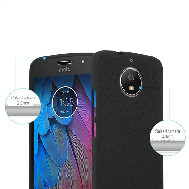Cadorabo Hülle kompatibel mit Motorola MOTO G5S Schutzhülle aus flexiblem TPU Silikon