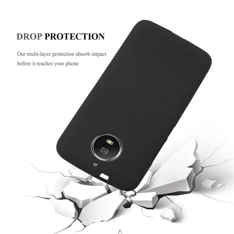 Cadorabo Hülle kompatibel mit Motorola MOTO G5S Schutzhülle aus flexiblem TPU Silikon