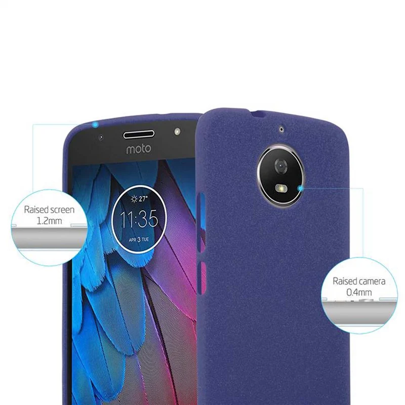 Cadorabo Hülle kompatibel mit Motorola MOTO G5S Schutzhülle aus flexiblem TPU Silikon