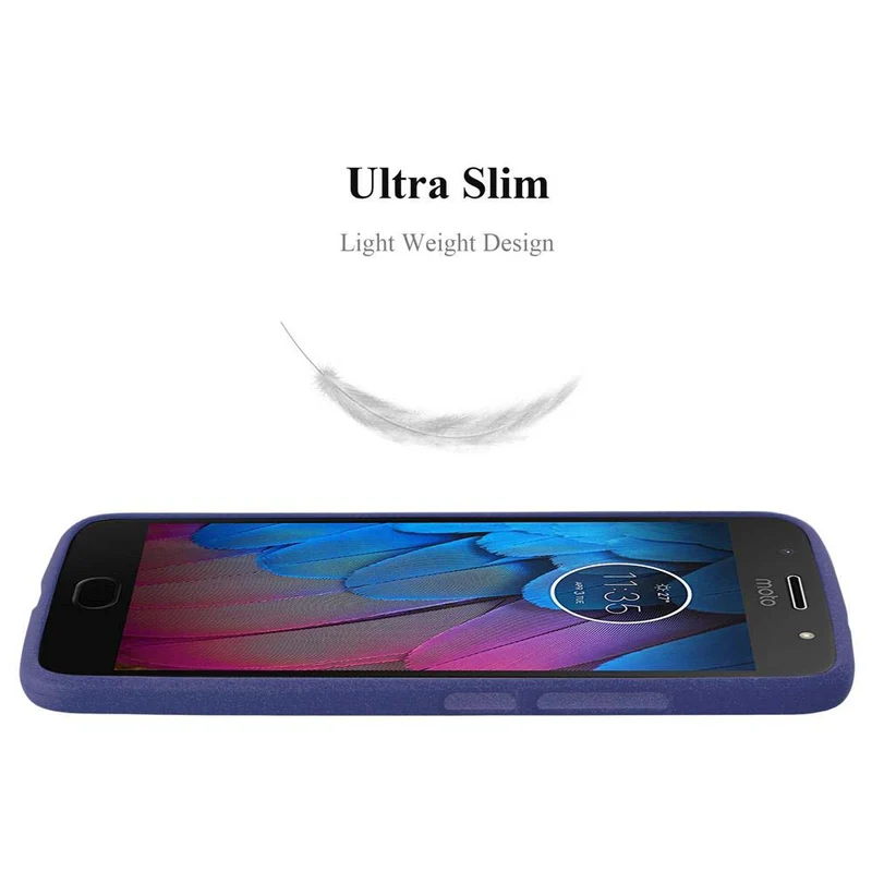 Cadorabo Hülle kompatibel mit Motorola MOTO G5S Schutzhülle aus flexiblem TPU Silikon