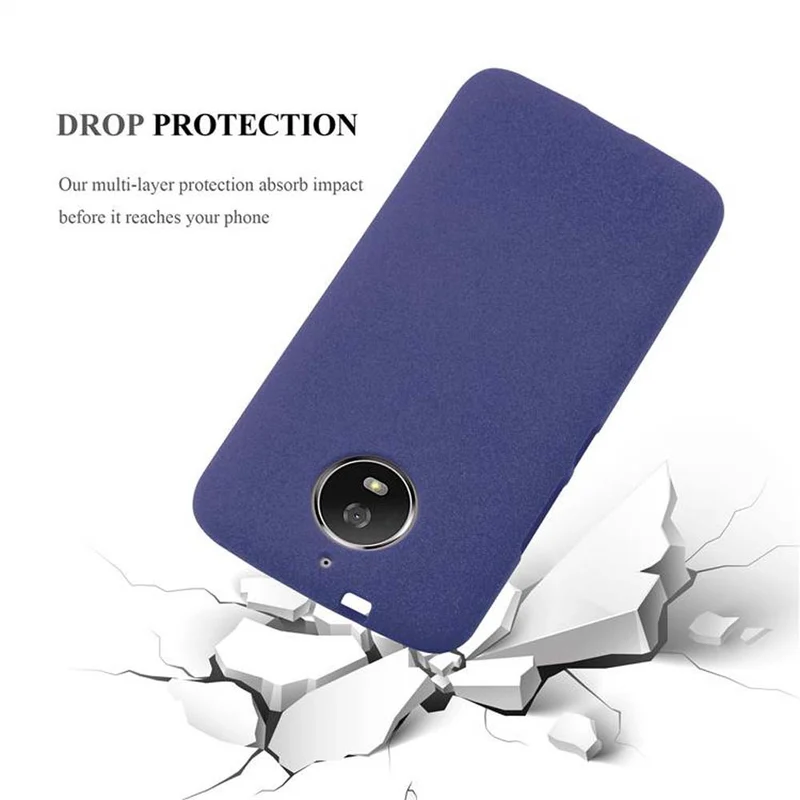 Cadorabo Hülle kompatibel mit Motorola MOTO G5S Schutzhülle aus flexiblem TPU Silikon