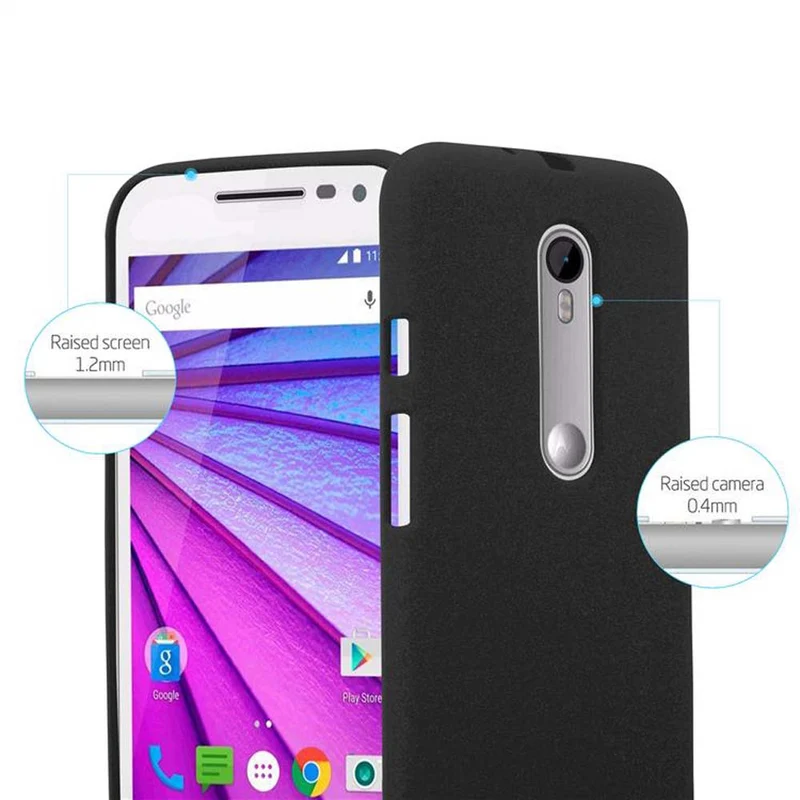 Cadorabo Hülle kompatibel mit Motorola MOTO G3 Schutzhülle aus flexiblem TPU Silikon