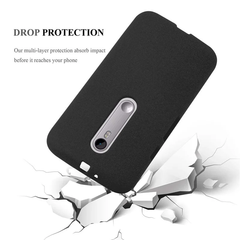 Cadorabo Hülle kompatibel mit Motorola MOTO G3 Schutzhülle aus flexiblem TPU Silikon