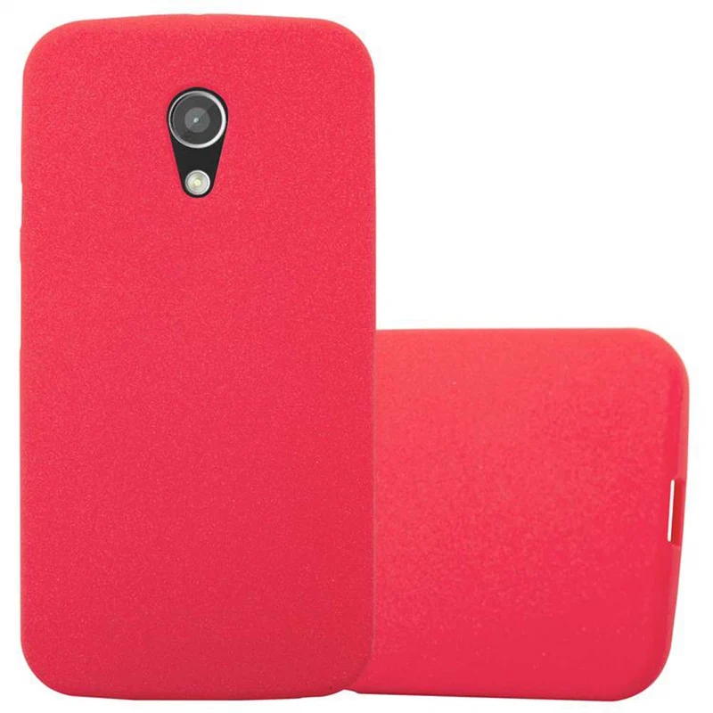 Cadorabo Hülle kompatibel mit Motorola MOTO G2 Schutzhülle aus flexiblem TPU Silikon