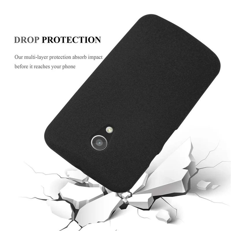 Cadorabo Hülle kompatibel mit Motorola MOTO G2 Schutzhülle aus flexiblem TPU Silikon