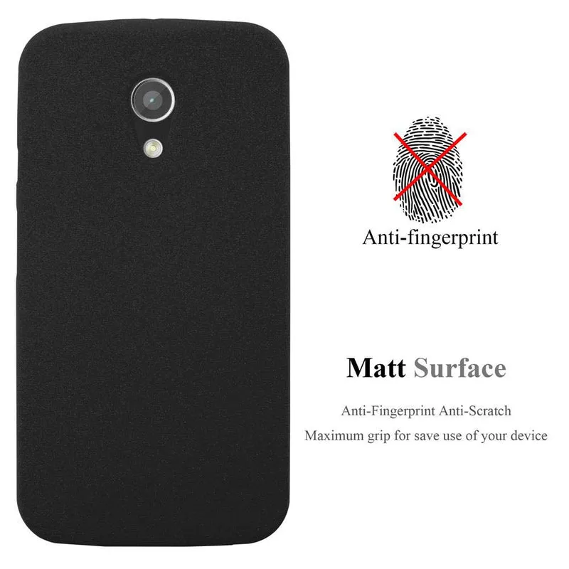 Cadorabo Hülle kompatibel mit Motorola MOTO G2 Schutzhülle aus flexiblem TPU Silikon
