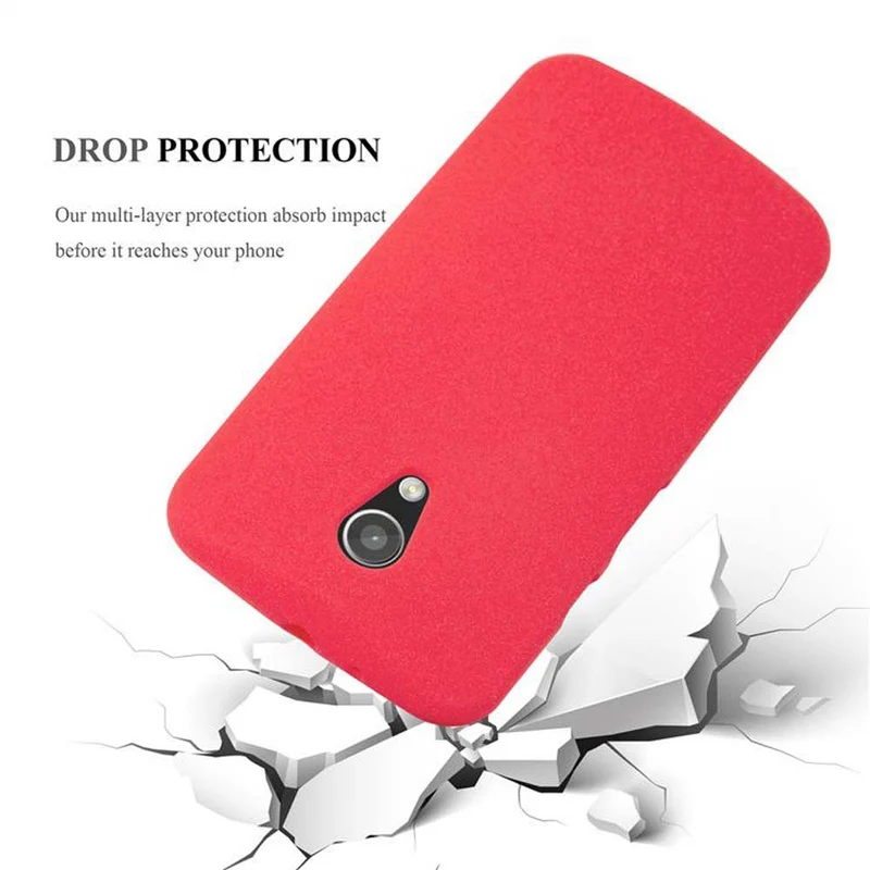 Cadorabo Hülle kompatibel mit Motorola MOTO G2 Schutzhülle aus flexiblem TPU Silikon