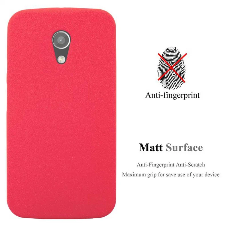 Cadorabo Hülle kompatibel mit Motorola MOTO G2 Schutzhülle aus flexiblem TPU Silikon