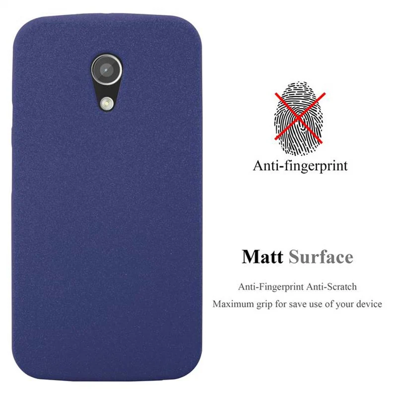 Cadorabo Hülle kompatibel mit Motorola MOTO G2 Schutzhülle aus flexiblem TPU Silikon
