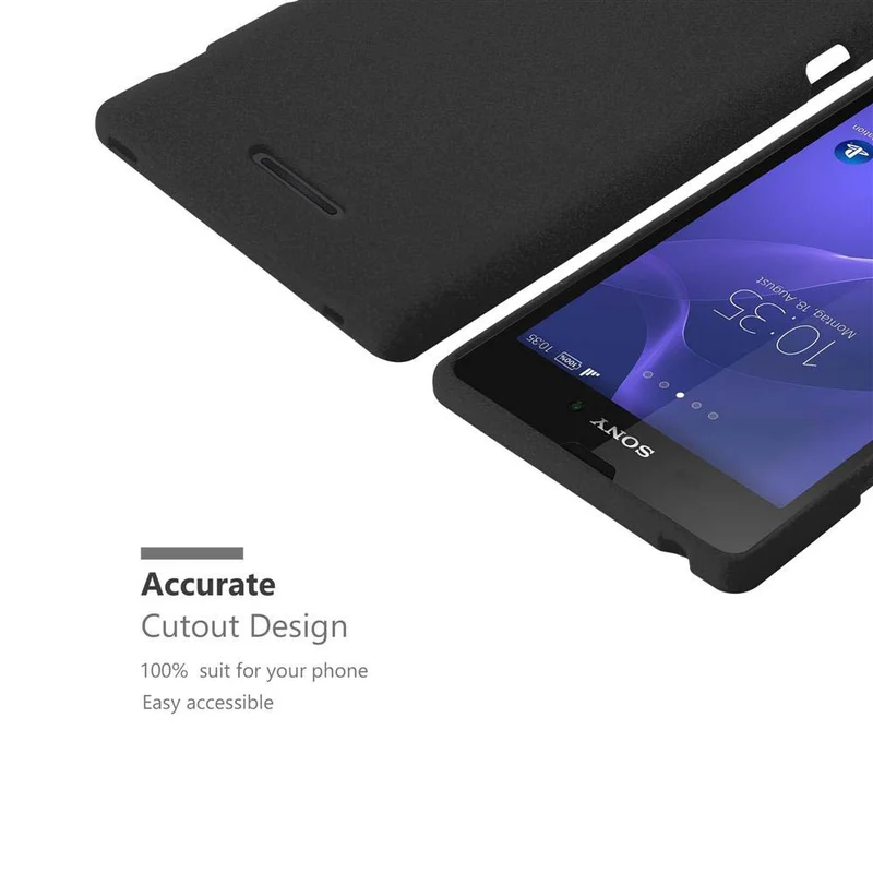 Cadorabo Hülle kompatibel mit Sony Xperia T3 Schutzhülle aus flexiblem TPU Silikon