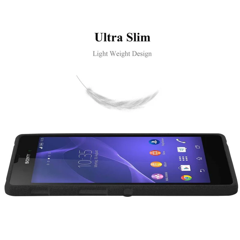 Cadorabo Hülle kompatibel mit Sony Xperia T3 Schutzhülle aus flexiblem TPU Silikon